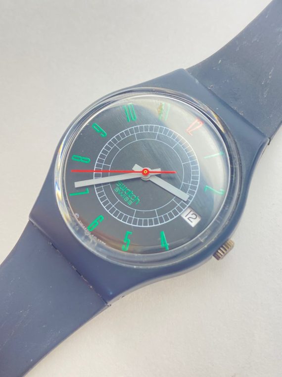 Reloj Swatch Azul Oscuro 34mm - Imagen 3